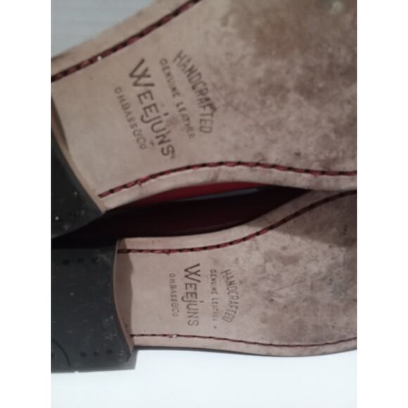 Weejuns Hand Crafted Genuine Leather Red Patent Leather Penny Loafer Shoes Sz 10 - Picture 10 of 10